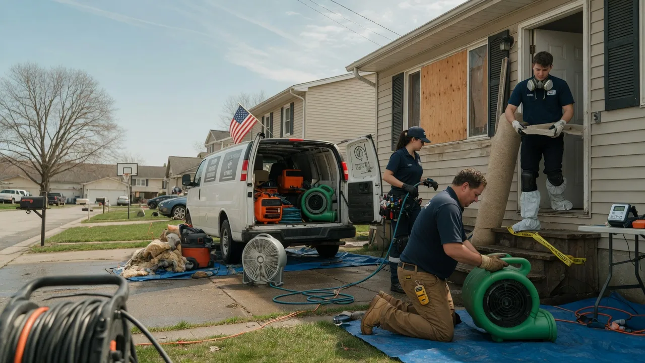 Water Damage Restoration in Sandoval, IL near me